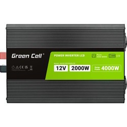Green Cell Power Inverter LCD 12V to 2000W\/4000W Pure Sine