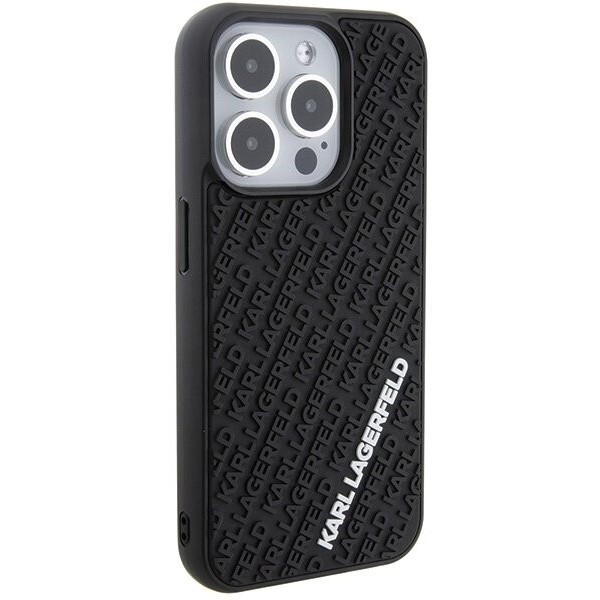 Karl Lagerfeld 3D Rubber Multi Logo for iPhone 15 Pro