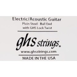GHS Plain Steel Ball End Single Guitar String .008