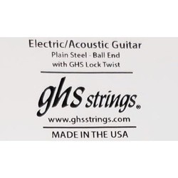 GHS Plain Steel Ball End Single Guitar String .009