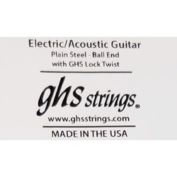 GHS Plain Steel Ball End Single Guitar String .012