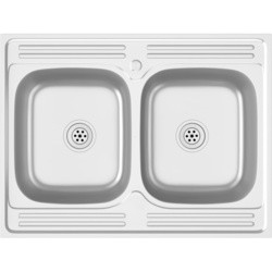 VidaXL Kitchen Sink with Double Basins 80x60 147235 800x600
