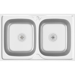 VidaXL Kitchen Sink with Double Basins 80x50 147234 800x500