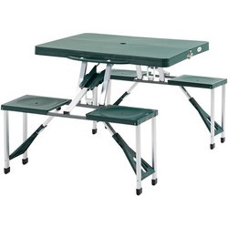 Outsunny Folding Camping Table with Stools Set