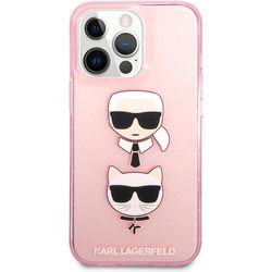Karl Lagerfeld Glitter Karl's and Choupette for iPhone 13 Pro