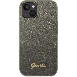 GUESS Glitter Flakes Metal Logo for iPhone 14 Plus