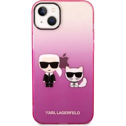 Karl Lagerfeld Gradient Iconic Karl and Choupette for iPhone 14 Plus