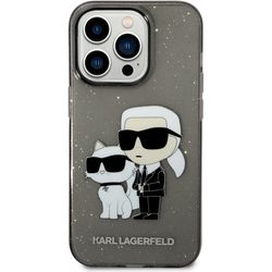 Karl Lagerfeld Glitter Karl's and Choupette for iPhone 14 Pro