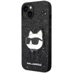 Karl Lagerfeld Glitter Choupette Patch for iPhone 14 Plus