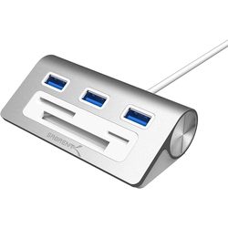 Sabrent 3 Port USB 3.0 Hub with Multi-In-1 Card Reader