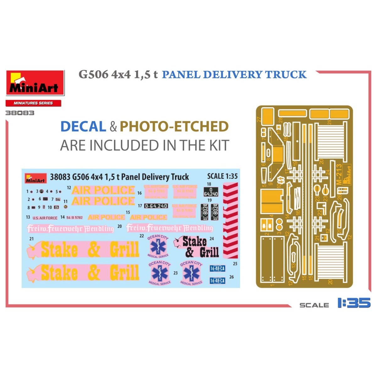 MiniArt G506 4x4 1.5 t Panel Delivery Truck (1:35)