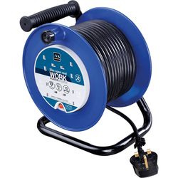 Masterplug 30m Heavy Duty Open Reel