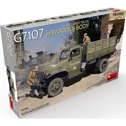 MiniArt G7107 15t 4x4 Cargo Truck with Wooden Body (1:35)