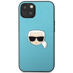 Karl Lagerfeld Leather Ikonik Karl's Head Metal for iPhone 13 Mini