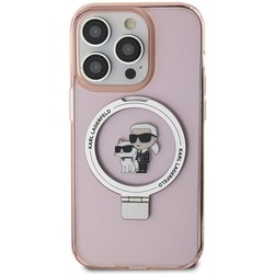 Karl Lagerfeld Ring Stand Karl&Choupette MagSafe for iPhone 15 Pro