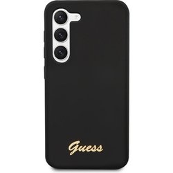 GUESS Silicone Vintage Gold Logo for Galaxy S23 Plus