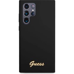 GUESS Silicone Vintage Gold Logo for Galaxy S23 Ultra