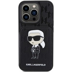 Karl Lagerfeld Cardslots Stand for iPhone 15 Pro