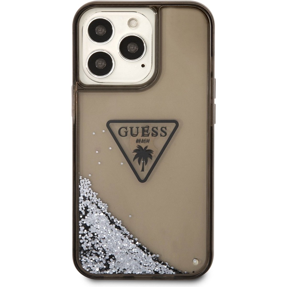 GUESS Liquid Glitter Palm Collection for iPhone 14 Pro Max