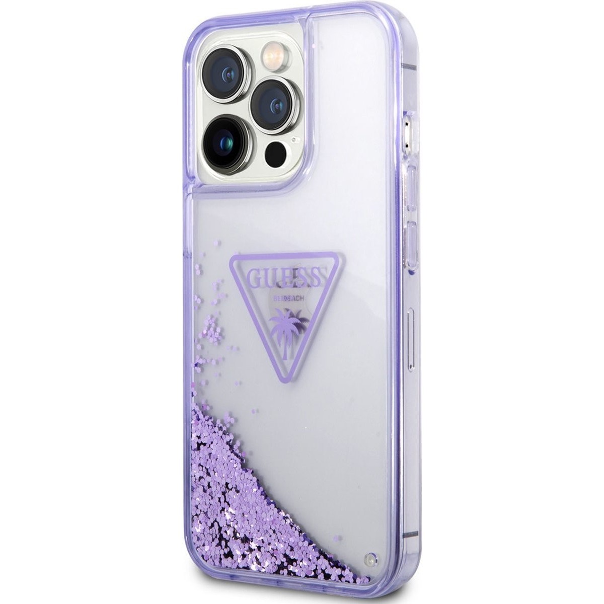 GUESS Liquid Glitter Palm Collection for iPhone 14 Pro Max