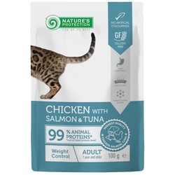 Natures Protection Adult Weight Control Chicken\/Tuna\/Salmon Pouch 100 g