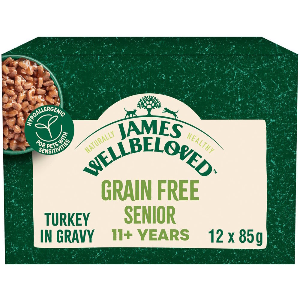 James Wellbeloved Senior Cat 11+ Turkey in Gravy 12 pcs