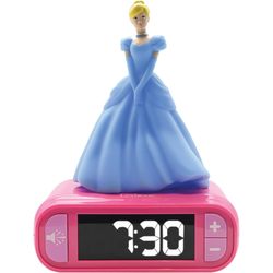 Lexibook Alarm Clock with Disney Princess Cinderella 3D Night Light