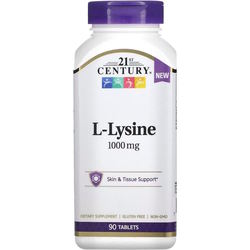 21st Century Lysine 1000 mg 90 tab