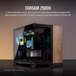 Corsair 2500X Black\/Walnut Wood