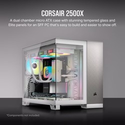 Corsair 2500X White\/Satin Gray Aluminum