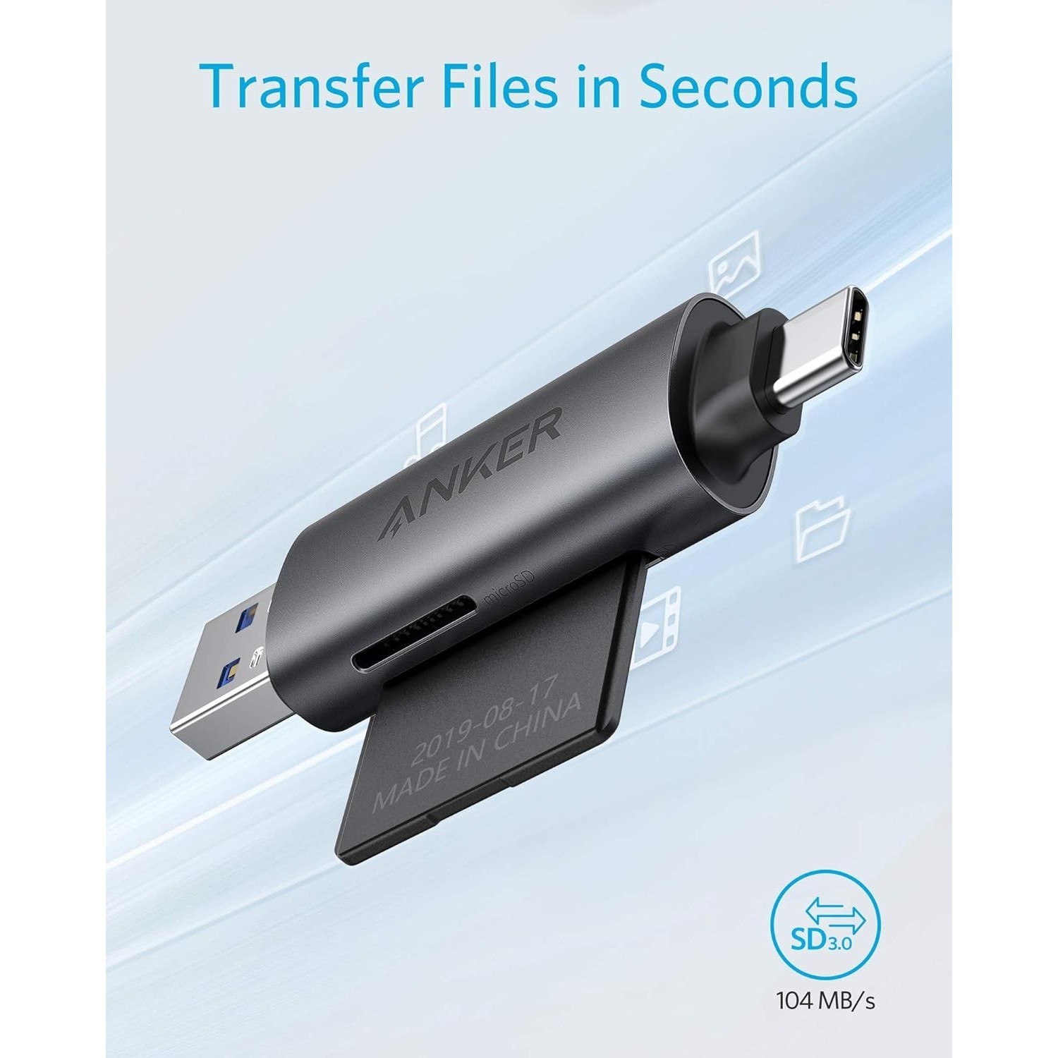 ANKER USB-C & USB-A PowerExpand 2-in-1 SD 3.0 Adapter