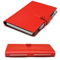 Mood Ruled Notebook Pocket Red