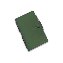 Mood Ruled Notebook Pocket Dark Green