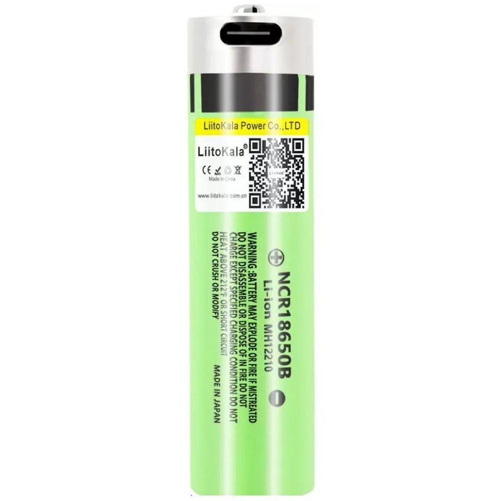 Liitokala 1x18650 3400 mAh USB Type-C