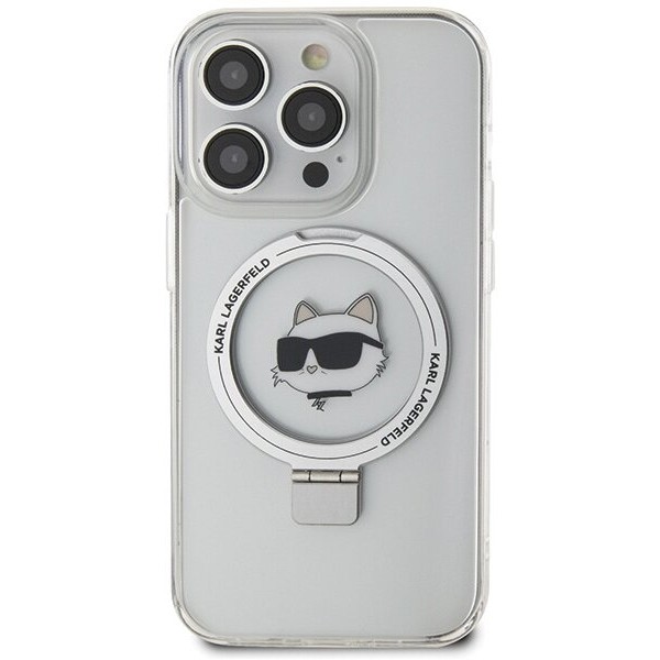 Karl Lagerfeld Ring Stand Choupette Head for iPhone 15 Pro