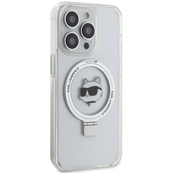 Karl Lagerfeld Ring Stand Choupette Head for iPhone 15 Pro