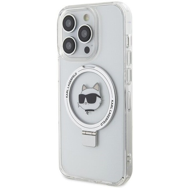 Karl Lagerfeld Ring Stand Choupette Head for iPhone 15 Pro