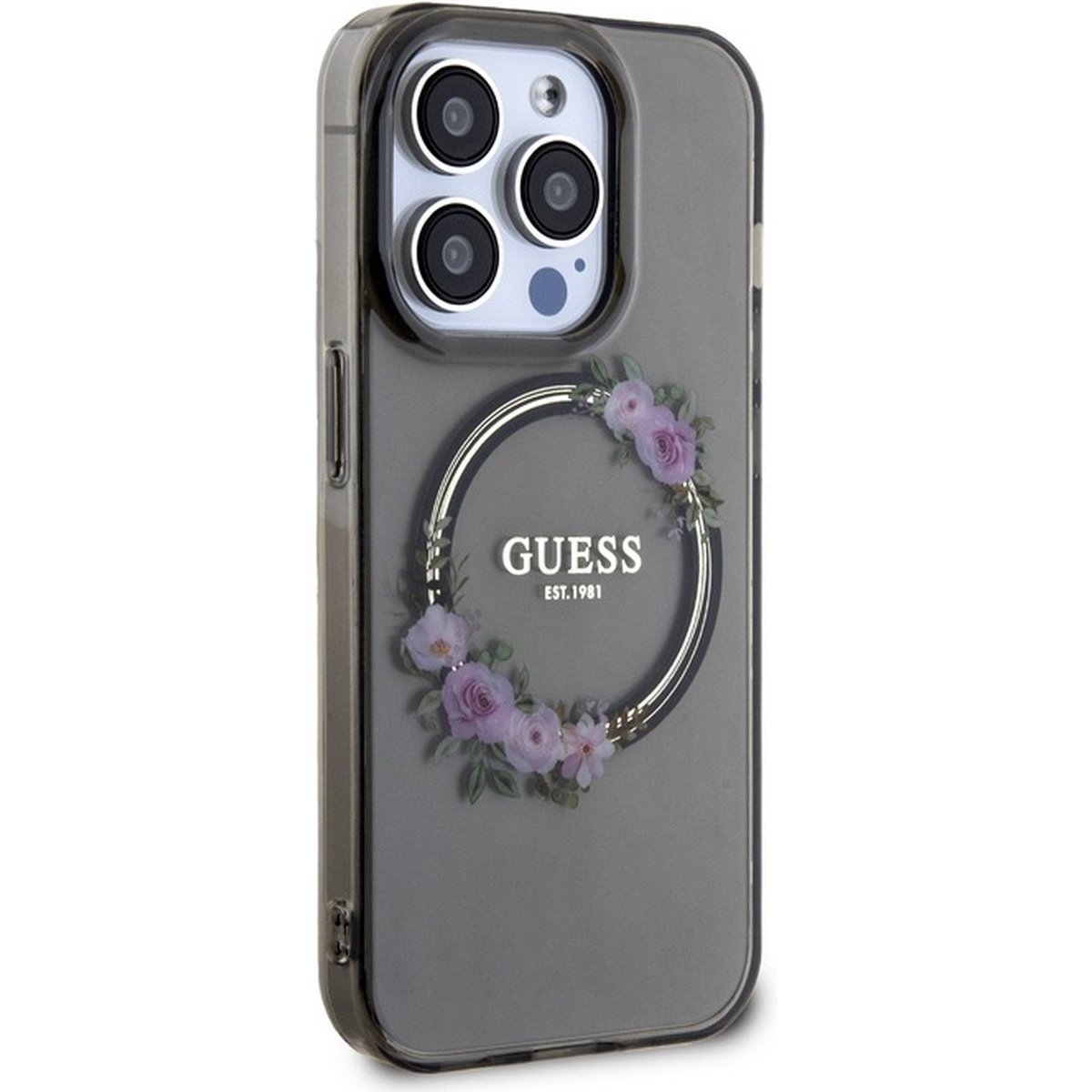 GUESS IML Flowers Wreatch MagSafe for iPhone 15 Pro Max