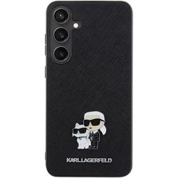 Karl Lagerfeld Saffiano Karl&Choupette Metal Pin for Galaxy S24 Plus