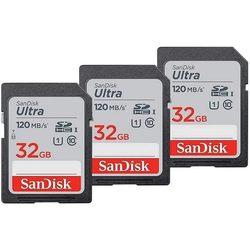 SanDisk Ultra SDHC UHS-I 533x Class 10 32&nbsp;ГБ 3&nbsp;шт