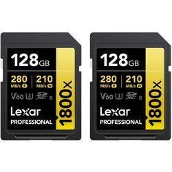 Lexar Professional 1800x UHS-II SDXC 128&nbsp;ГБ 2&nbsp;шт