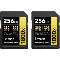 Lexar Professional 1800x UHS-II SDXC 256&nbsp;ГБ 2&nbsp;шт