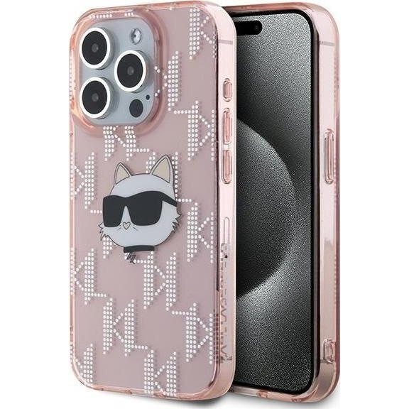 Karl Lagerfeld IML Choupette Head & Monogram for iPhone 15 Pro