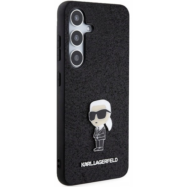 Karl Lagerfeld Fixed Glitter Ikonik Logo Metal Pin for Galaxy S24 Plus