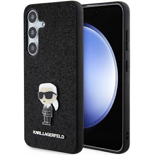 Karl Lagerfeld Fixed Glitter Ikonik Logo Metal Pin for Galaxy S24 Plus