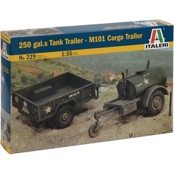 ITALERI 250 Gal.s Tank Trailer M101 Cargo Trailer (1:35)