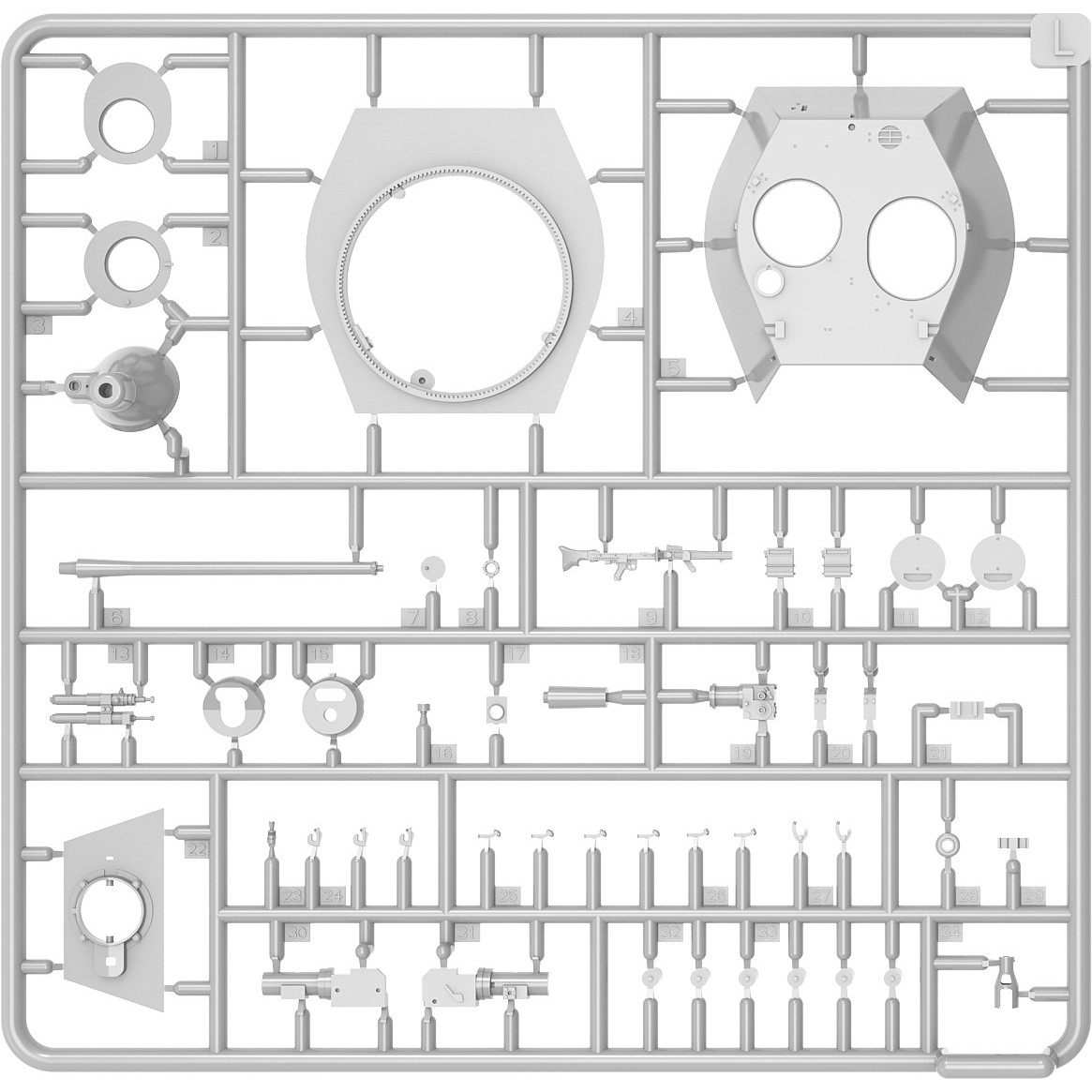 MiniArt Sd.Kfz. 234\/2 Puma. Interior Kit (1:35)