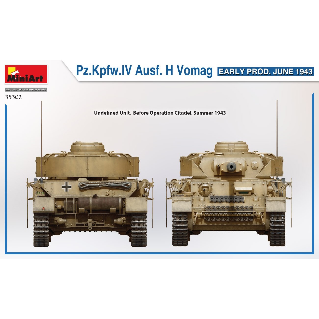 MiniArt Pz.Kpfw.IV Ausf. H Vomag Early Prod June 1943 (1:35)