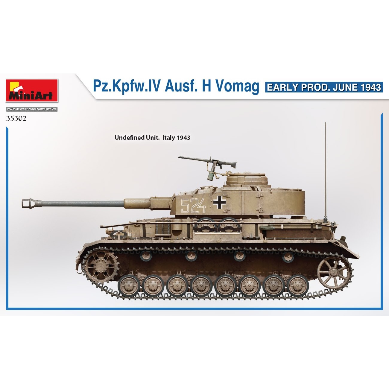 MiniArt Pz.Kpfw.IV Ausf. H Vomag Early Prod June 1943 (1:35)