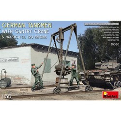 MiniArt German Tankmen with Gantry Crane and Maybach Hl 120 Engine (1:35)